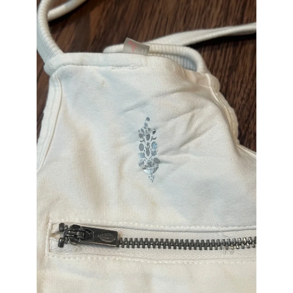 Free People FP Movement Hot Shot Mini Dress White Activewear Large